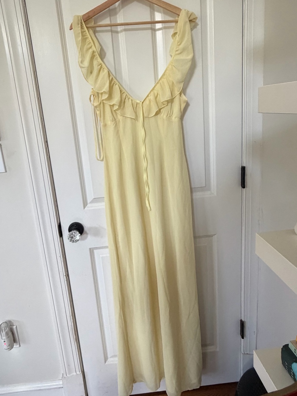 YELLOW PEPPERMAYO SILVER MAXI DRESS SIZE 6 Brand new